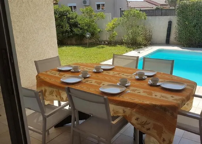 8 Personnes Avec Piscine Privative Secteur Golf- Proche - Climatisation 别墅